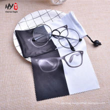 China supply cheap microfiber for eyeglass drawstring pouch